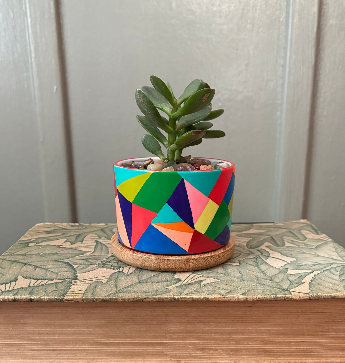 Hand Painted Small Ceramic Terracotta Planter Pot