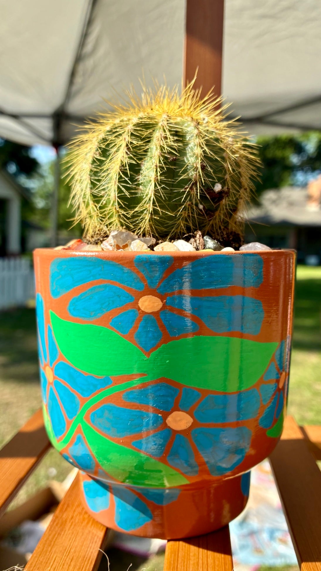 Mod Flowers in blue