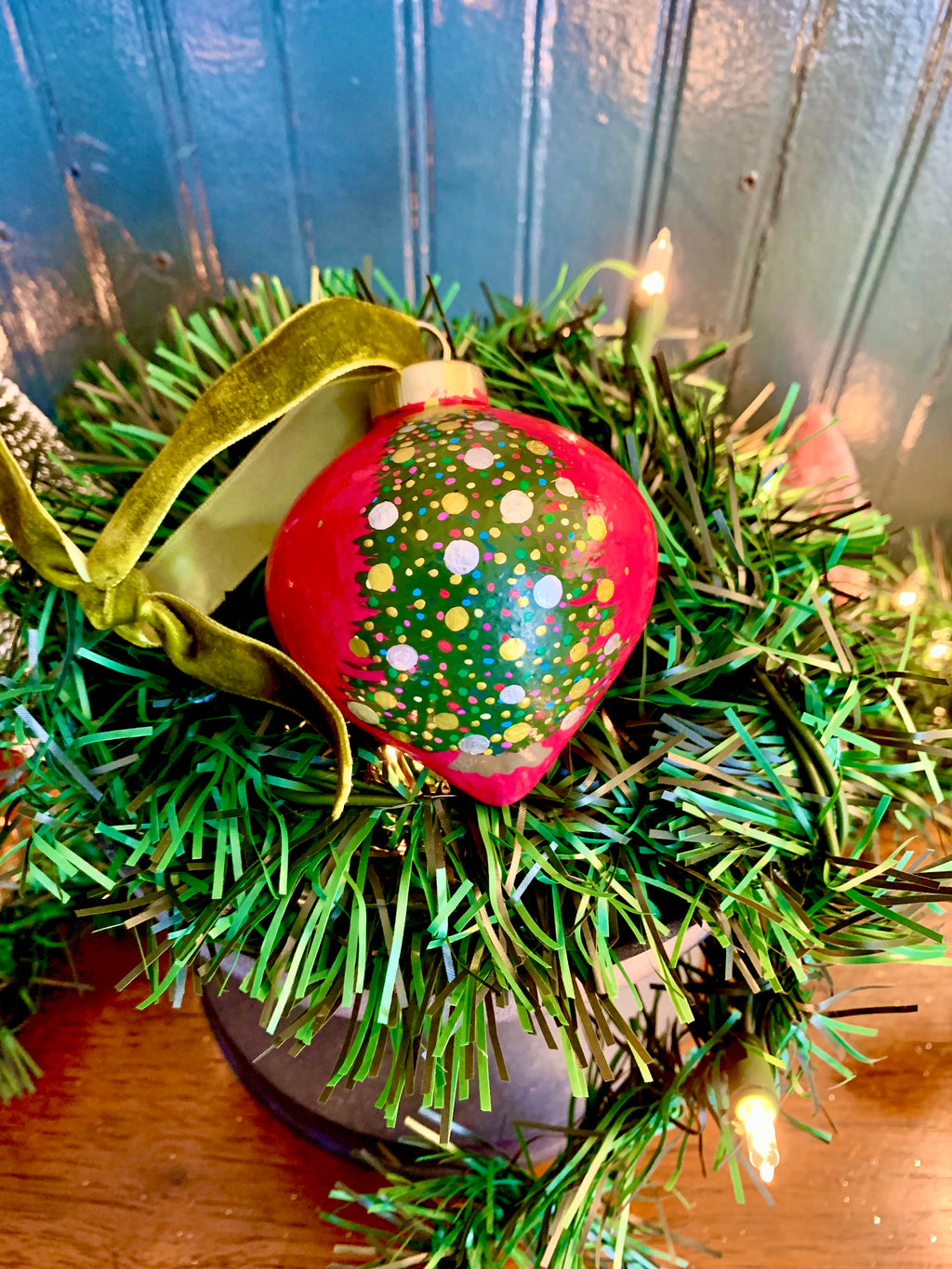 Hand-painted 2025 Classic Christmas Tree Ornament