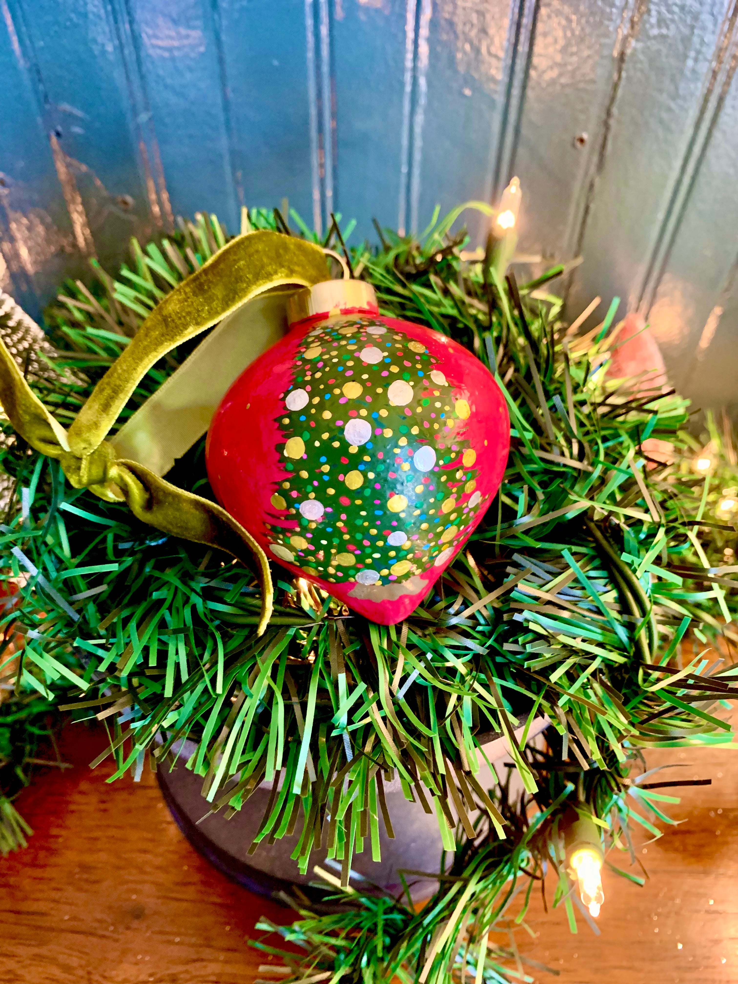 Hand-painted 2025 Classic Christmas Tree Ornament