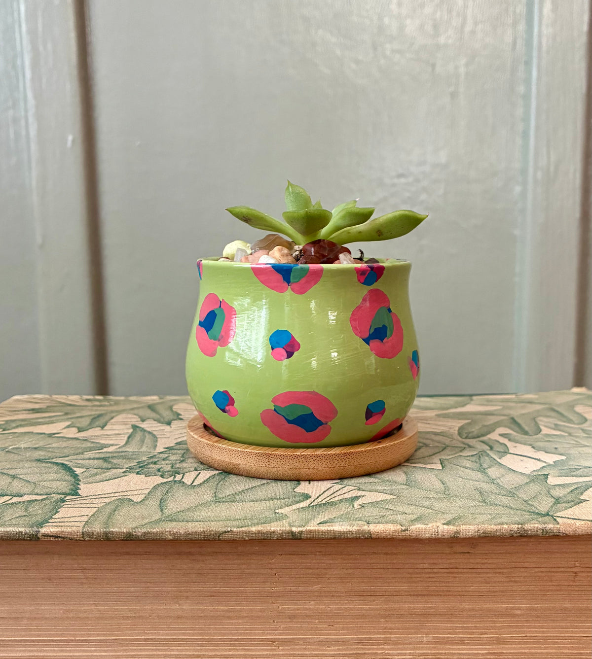Hand Painted Baby Ceramic Planter Pot
