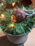 Hand-painted Wildflower Drop Bauble