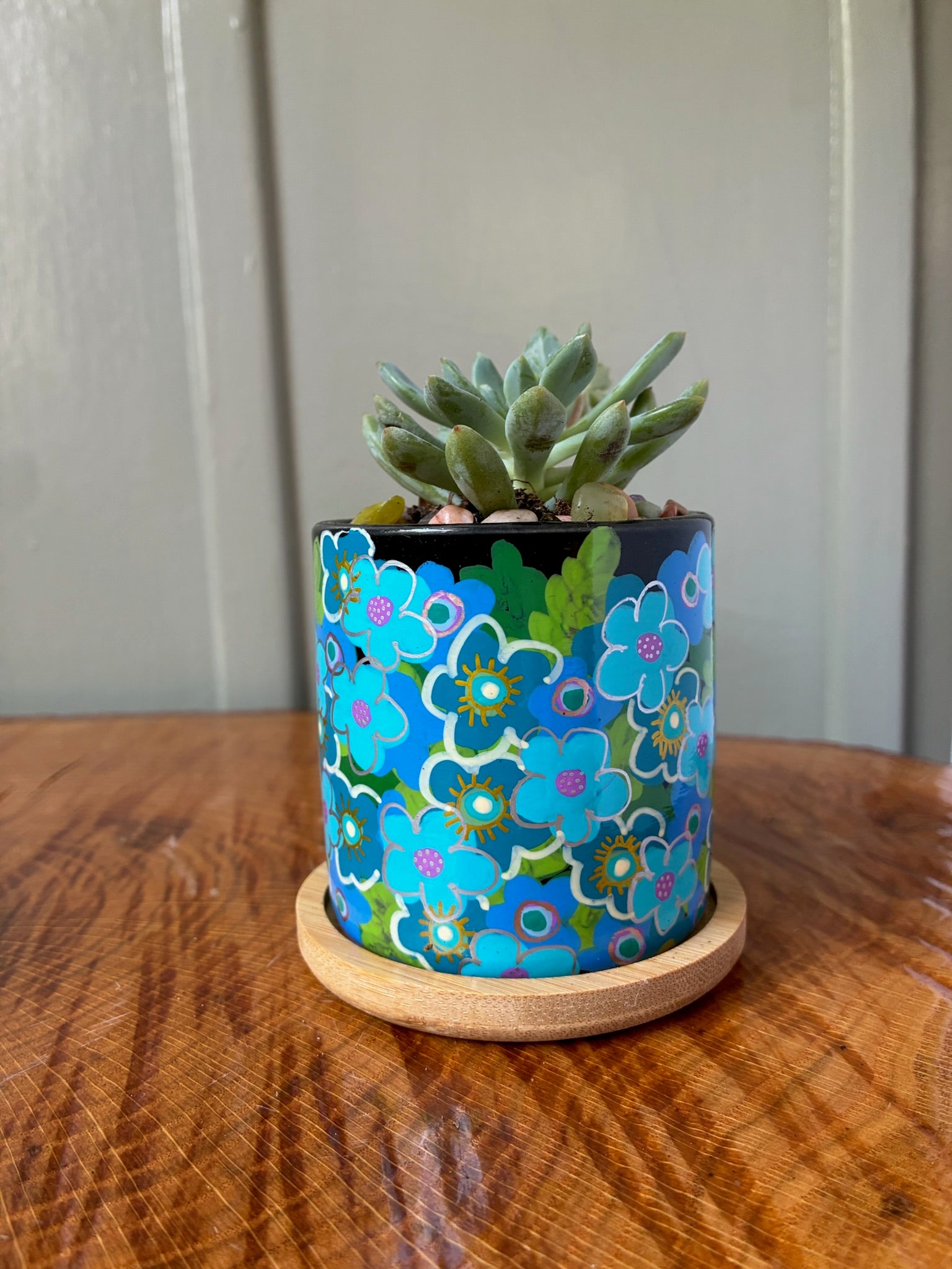 Floral Fields- blues and pinks