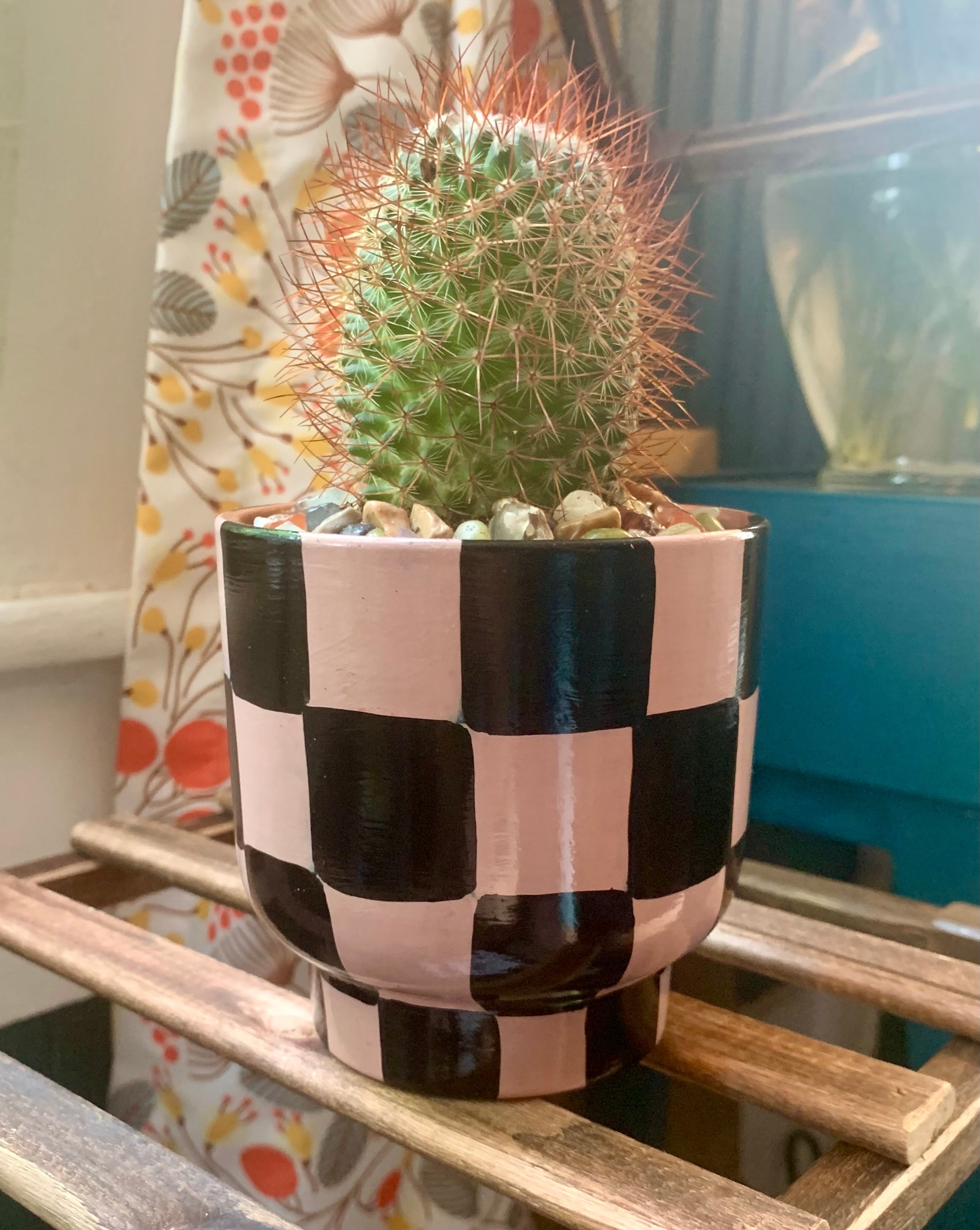 Checkerboard- black and cream