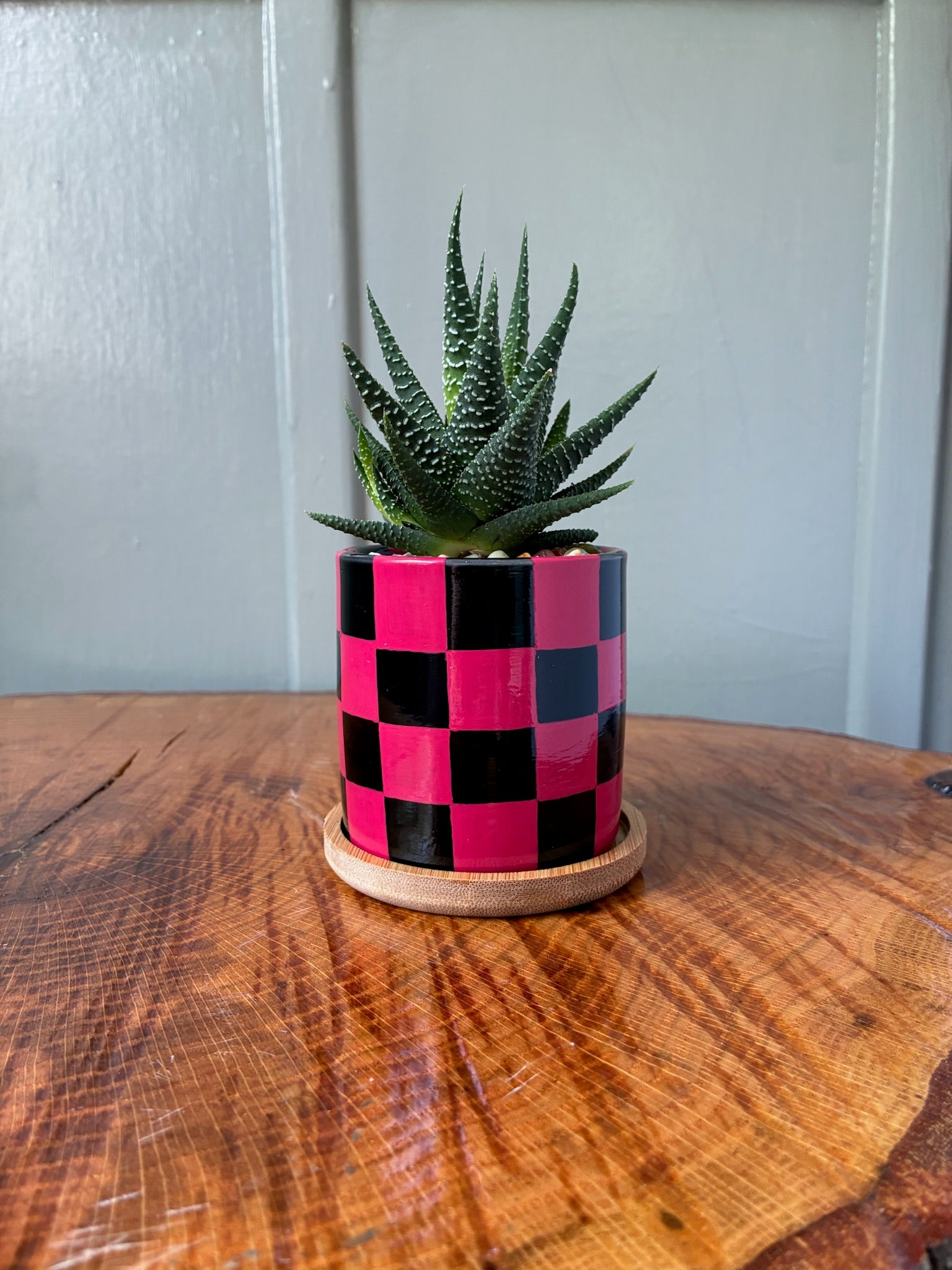 Mini Checkerboard- black and red