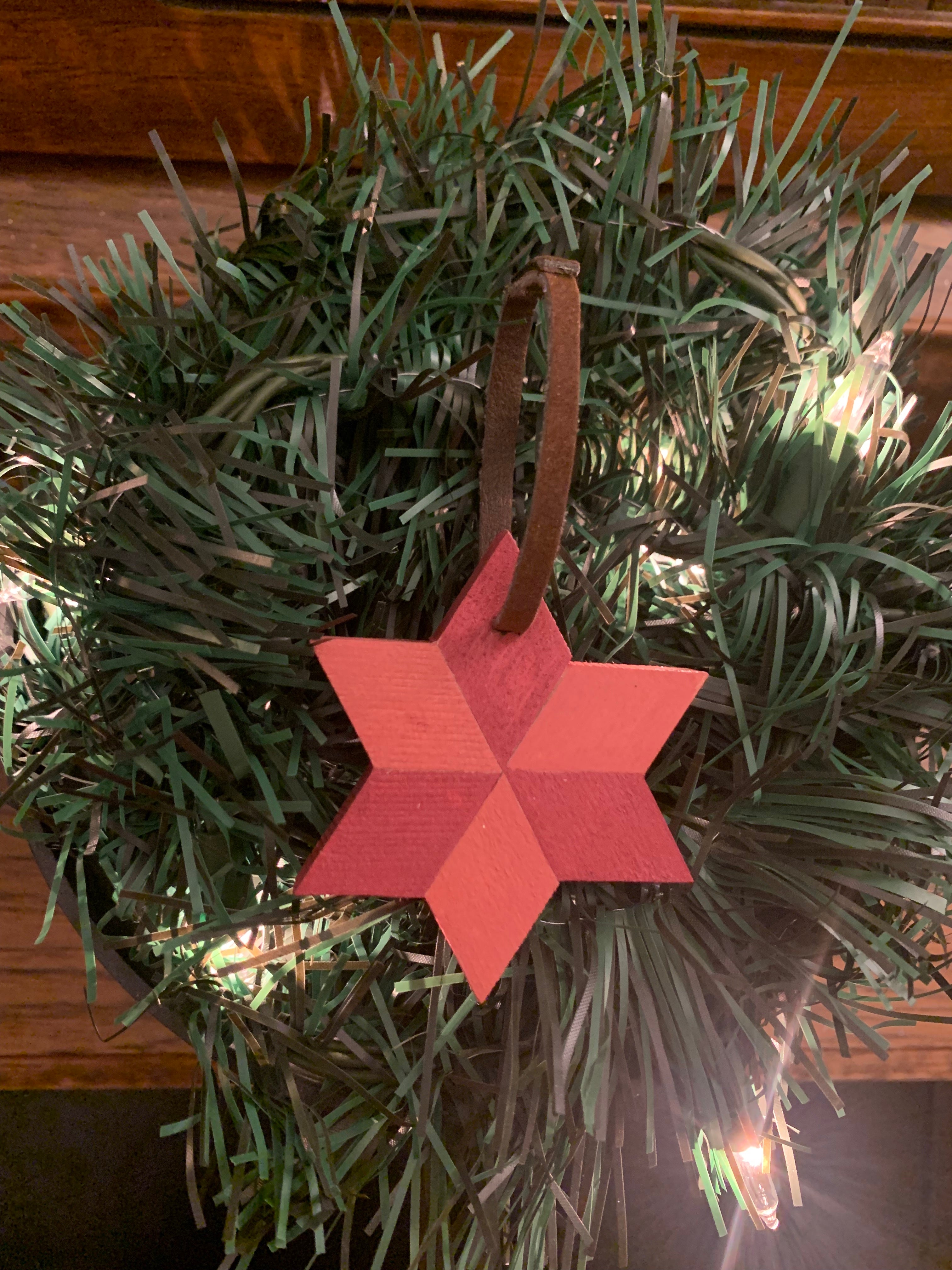 Hand-crafted Wooden Star Ornaments