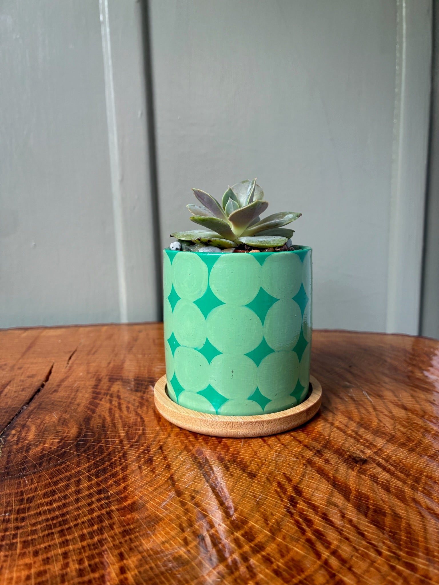 Simple Circles- lime and kelly green