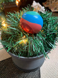 Hand-painted Wavy Ceramic Ornament